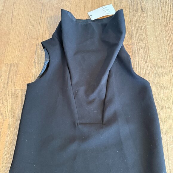 NWT ZARA HIGH NECK SHORT DRESS BLACK SIZE XS9124 /550 - Picture 6 of 9